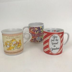 Set of 3 Unique Grandma Mugs Coffee Cups